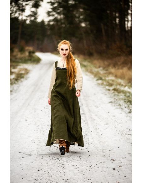 Vikinger Überkleid Alena aus Leinen,...
