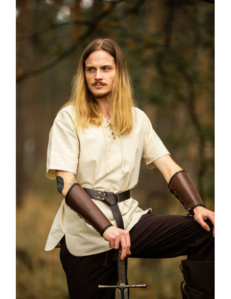 Camisa Medieval Erhart, manga corta,... Camisa Medieval Erhart, manga corta,...