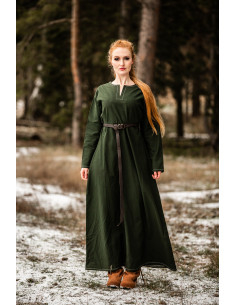 Vikinger Kleid für Frauen Helga in Grün