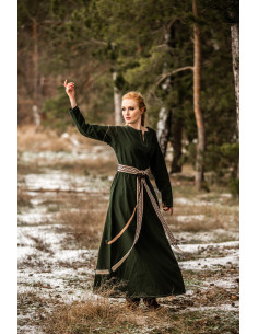 Vikinger Kleid für Frauen Helga in Grün 2