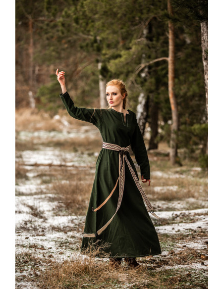 Vestido Vikingo mujer Helga en verde