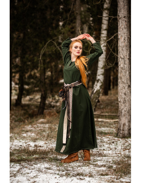 Vestido Vikingo mujer Helga en verde