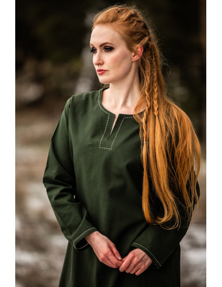 Vestido Vikingo mujer Helga en verde
