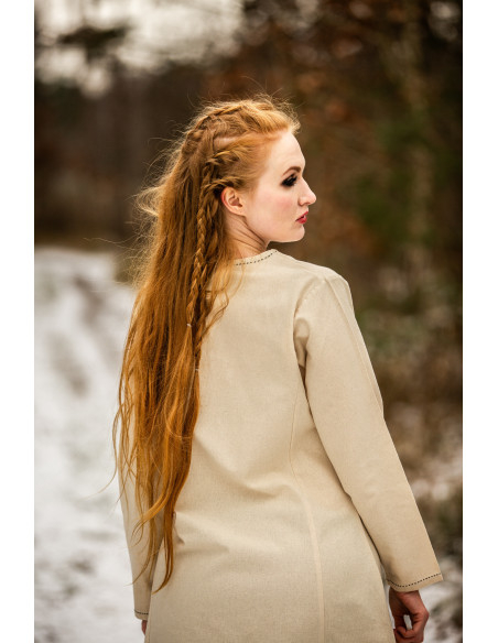 Vestido Vikingo mujer Helga en Beige...