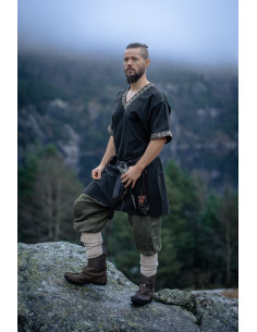 Vikingische Leinenhose Wodan, olivgrün 2