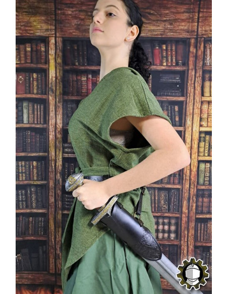 Middeleeuwse zwarte leren tahalí...