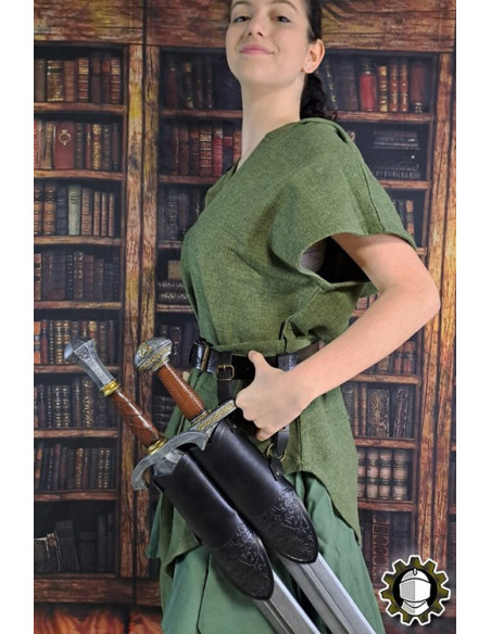 Doppeltes mittelalterliches Holster...