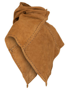 Gugel aus Wildleder im Modell Halaif, beige 2
