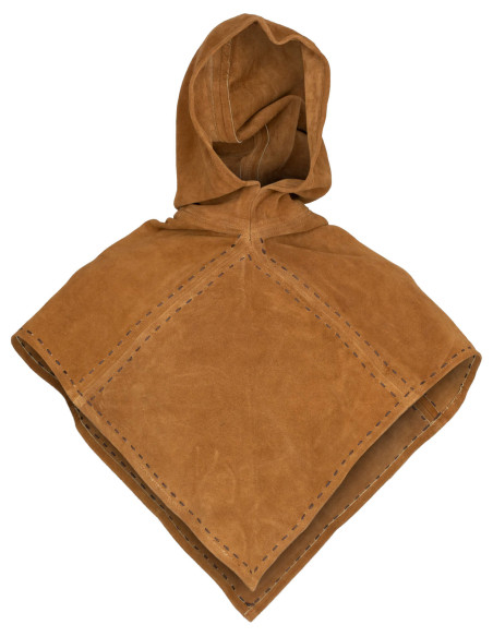 Gugel middeleeuws in beige ante