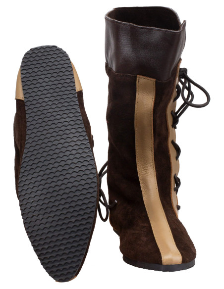 Botas medievales cuero modelo Sylvar,...