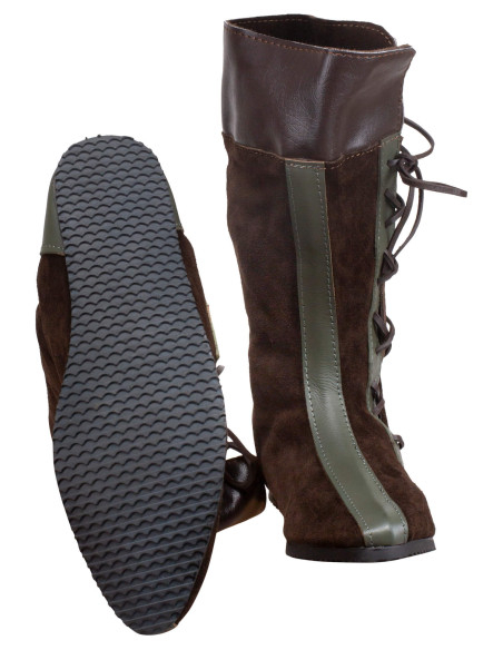 Botas medievales cuero modelo Sylvar,...