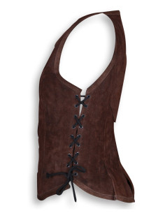 Medievaler Leder-Bustier Modell Lucy, braun 2