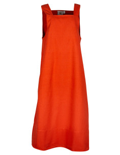 Schürzenkleid Modell Lientje, Farbe Orange