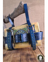 Portalibros medieval par cinturón modelo Tarryon, color azul