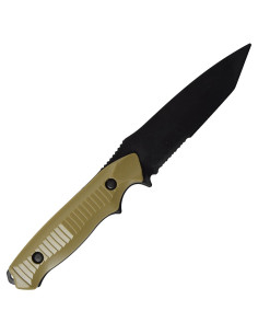 Trainingsmesser aus Kunststoff mit Tasche, beige (23,5 cm.) 2