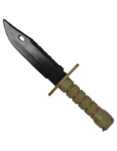 Trainingsbayonettmesser aus Kunststoff, Farbe Beige