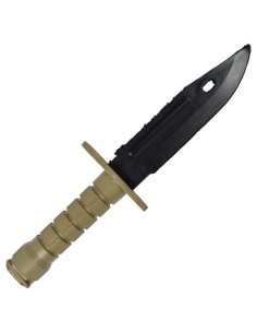 Trainingsbayonetmes in plastic, beige kleur 2