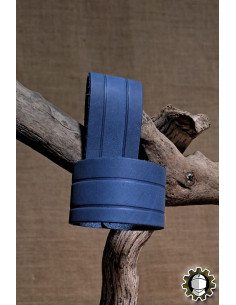 Lederholster für Dolche, blau