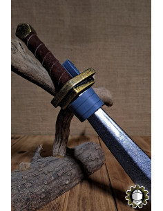 Lederholster für Dolche, blau 2