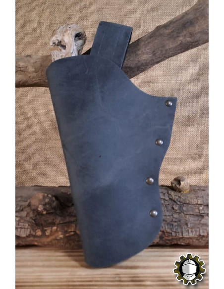 Leren etui voor de linkerhand, zwarte...