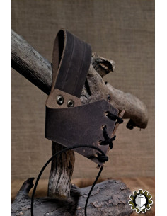 Lederhalfter für Horn, braune Farbe