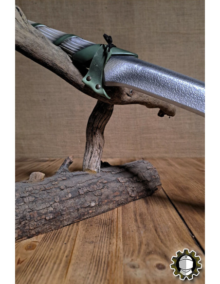 Lederhalter für Schwerter, grün