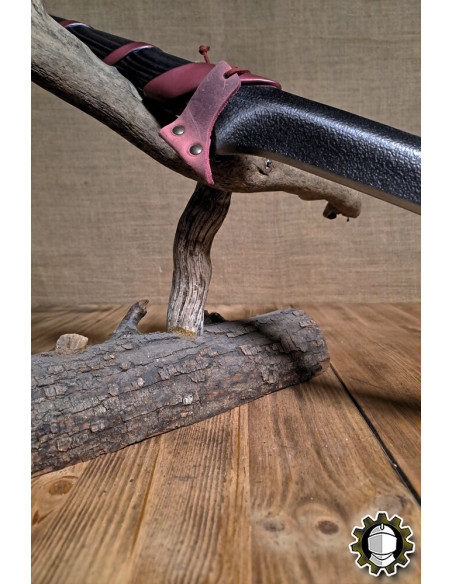 Lederholster für Schwerter, rote Farbe