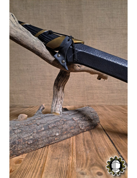 Lederholster für Schwerter, schwarz