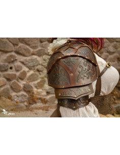 Hombrera guerrero Renacimiento marrón (1 unidad) 2