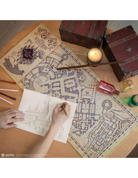 Bureau mat Marauder Map van Harry Potter