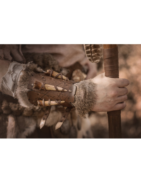 Brazaler barbarisk model Berseker, brun