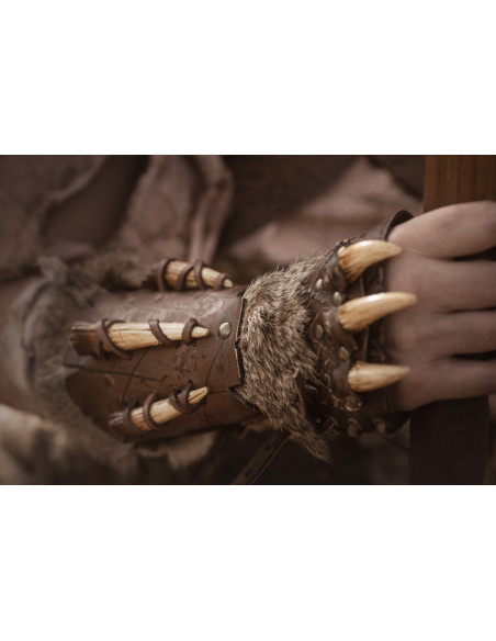 Brazaler barbarisk model Berseker, brun