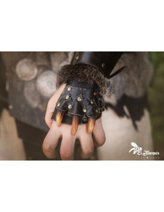 Berserker lange barbariske underarmsholdere, sorte