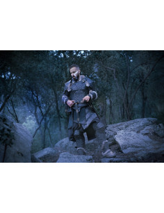 Peto vikingo en cuero modelo Baldur, negro 2