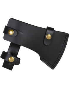 Hacha pesada con funda de cuero (43 cm) 2
