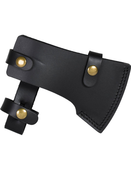 Hacha pesada con funda de cuero (43 cm)