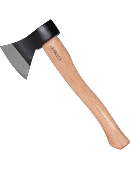 Tung ståløkse med læderskede (36 cm)