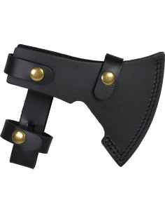 Schweres Stahlbeil mit Lederhülle (36 cm) 2