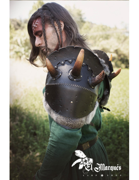 Große Lederschulterplatte Modell...