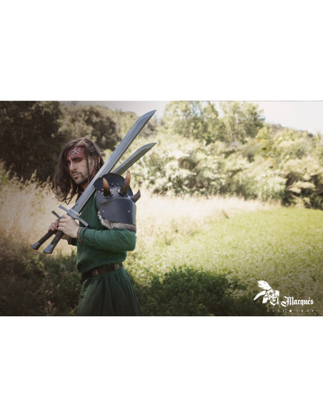 Große Lederschulterplatte Modell...