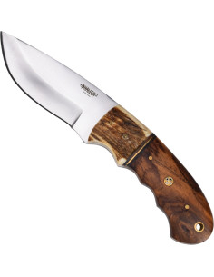 Abenteuermesser mit Lederhülle (21 cm.)