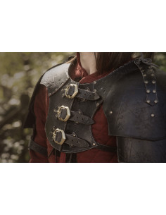 Hombrera medieval de cuero modelo Mercenario 2