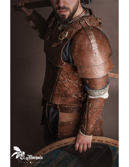 Hombrera medieval de cuero modelo...