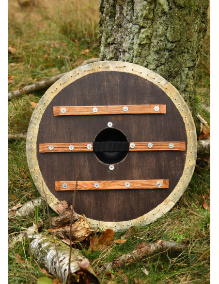 Vikingeskjold Vegvísir med læderkant...