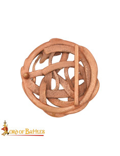 Hebilla vikinga serpiente para cinturón, en bronce 2