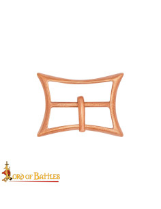 Hebilla de cinturón medieval de bronce fundido 2