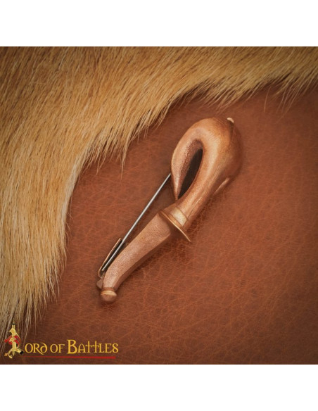 Romeinse fibula van brons: lengte 8,5...