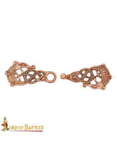 Viking broche voor capes in brons 2