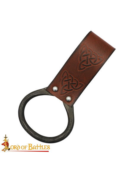 Tahalí Celta para hachas en cuero marrón