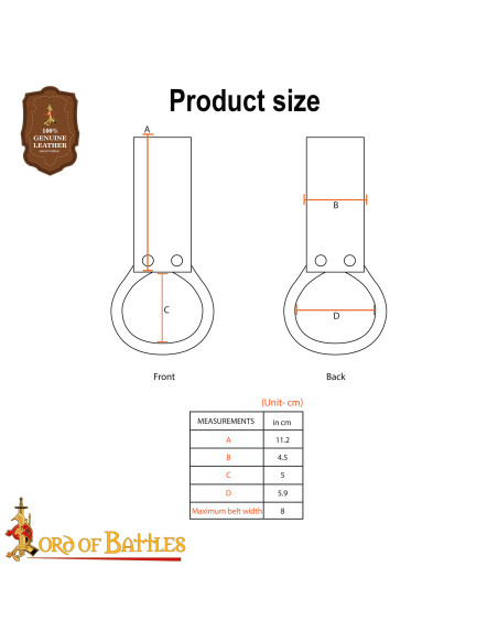 Keltischer Holster für Äxte aus...